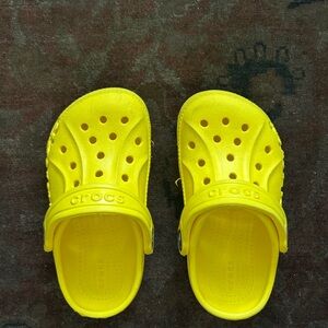 CROCS Kids Yellow Slip-On Clogs